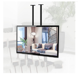 55" 60" 65" 75" 85" Uyumlu, LCD Çift Bağlantılı Tavan Askı Aparatı 