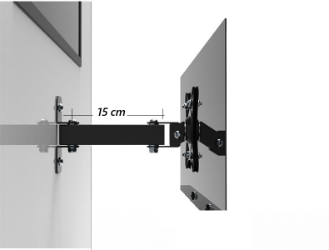 13"-32" Tek Kollu Sağa-Sola Hareketli LCD Askı Aparatı