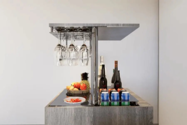 Elektrikli Tezgah İçi Saklı dolap Asansörü, Otomatik Ayarlı Gömme Lift