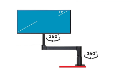 13" 27" Monitör Destekli Masaüstü Tipi Sabit LCD Monitör Standı 