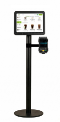 Seyyar Dokunmatik ekranlı interaktif kiosk Kendi kendine ödeme ve sipariş kiosku veya POS standı