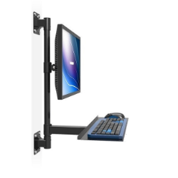 17" 43" Yükseklik Ayarlı,  Klavyeli Hareketli LCD Duvar Askı Aparatı