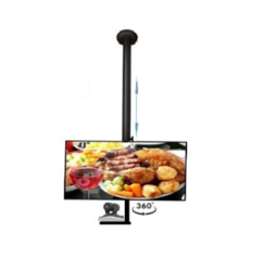 27" 43" 55" Tavan Askı Aparatı Alt Kamera Bağlantılı Ayarlı 180° Döner Aparat 