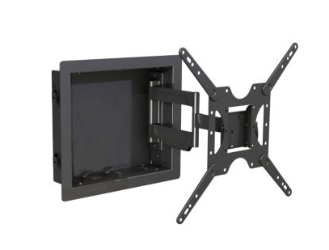 27" 49" Ayarlı, Sağ-Sol Hareketli Sıva Altı LCD Duvara Gömme Sıva İçi Askı Aparatı