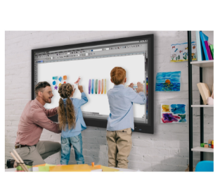 55" 75" 85" 96" Duvar Tipi Sabit İnteraktif Yazı Tahtası Yükseklik Ayarlı Endüstriyel Lcd Askı