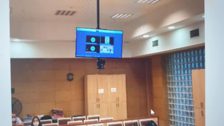 27" 43" 55" Tavan Askı Aparatı Alt Kamera Bağlantılı Ayarlı 180° Döner Aparat 