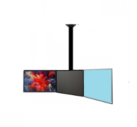 17" 27" Tavan Tip Çoklu Monitör İzleme Standları 3lü Sistem