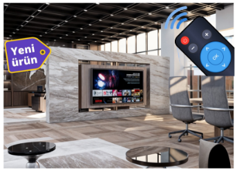 55" 65" 75" 85" 100" XXXL Motorlu uzaktan kumandalı TV Dolap arası  180° Otomatik Dönerli Ayarlı, Salon Tipi Sağ Sol Hareketli Kumandalı Lift 