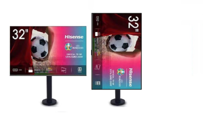 13" 27" 32" Masaya Sabit Yatay Dikey montajlı VESA 75/100 Direğe Montaj, Üst Ekran Montajı 