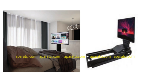27" 43" 50" Yatak Altı TV Lift Gizli Mekanizma Elektrikli TV, Lift Asansörü, Otomatik Ayarlı, Karyola Altı Lift 