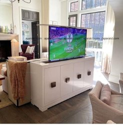 27" 32" 43"  Elektrikli TV Lift Asansörlü, Otomatik Ayarlı, Dolap Masa İçi Gömme Lift 550 / 600 mm