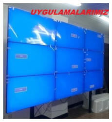 32" 43" 55" 3 X 3 Video Wall Çoklu Monitör İzleme Standları